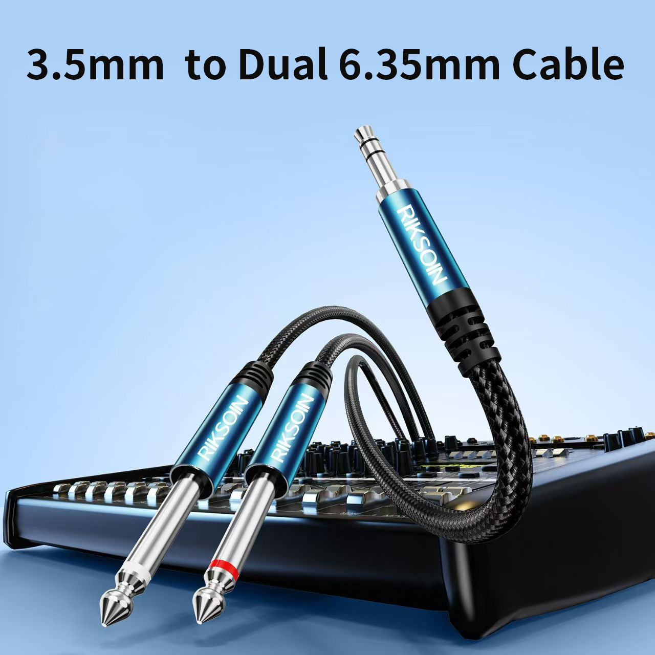 Audio Music Splitter - Cable Adaptador de 3.5mm TRS a