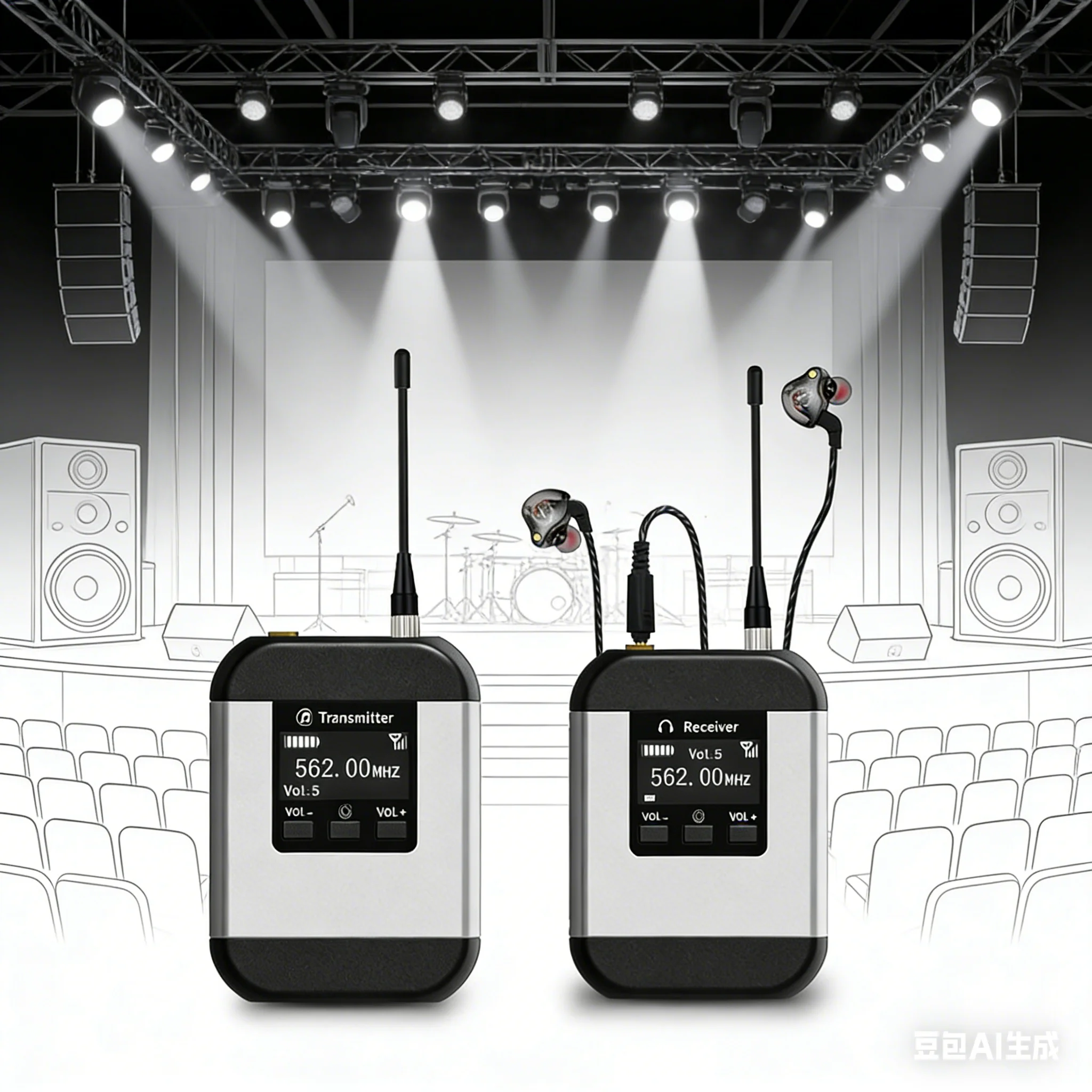 Audio & Music Xbox - Sistema de Monitoreo Inalámbrico UHF Intraaural
