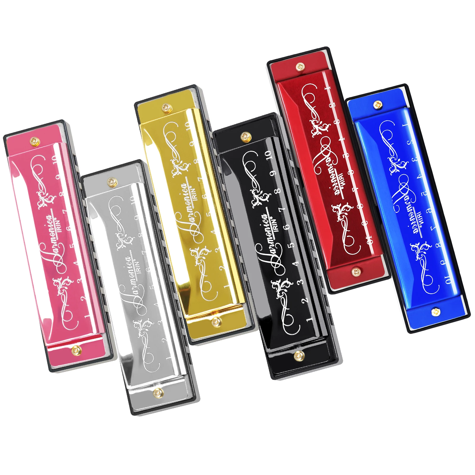 Harmonica 10 Hole - IRIN-armónica de 10 agujeros y 20