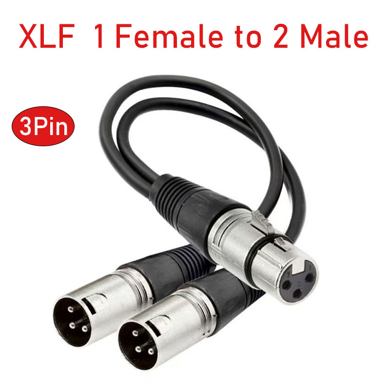 Audio Music Splitter - Cable divisor XLR, adaptador Y hembra