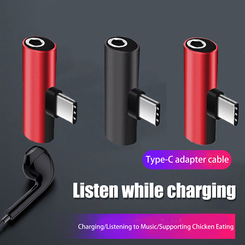 Audio Music Splitter - Adaptador metálico USB tipo C a
