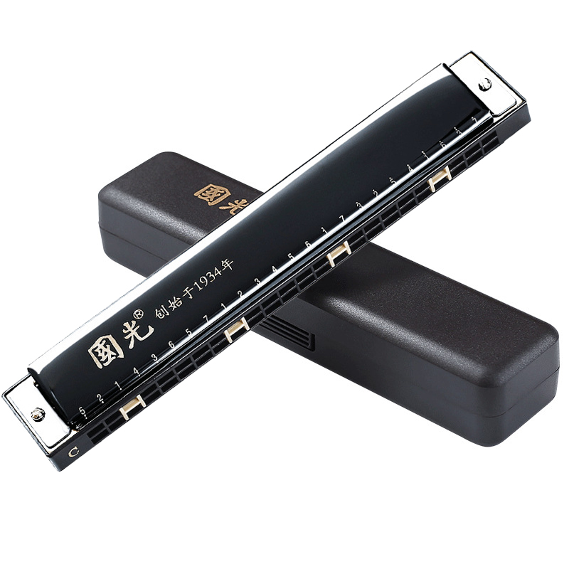 Harmonica 10 Hole - Guoguang trémolo armónica 24 agujeros C