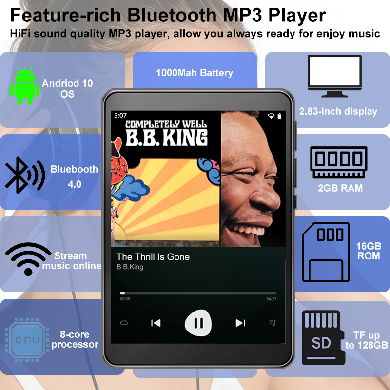 Audio Music Mp3 Download - Reproductor MP3 WiFi Android 10 Spotify