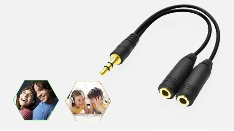 Divisor de auriculares, cable  - Audio Music Splitter reseña y precio