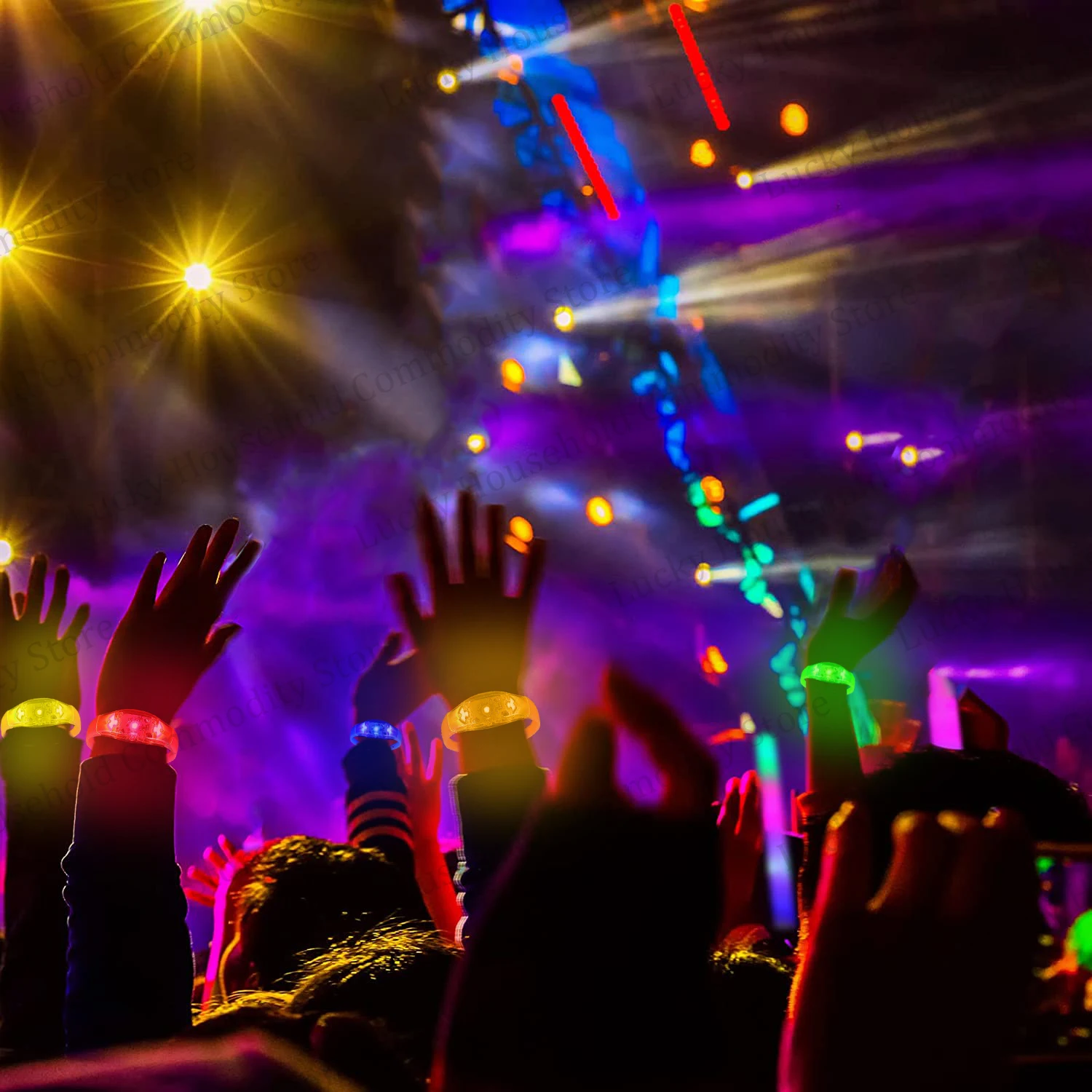 Pulseras luminosas LED con luc - Audio Music Com reseña y precio