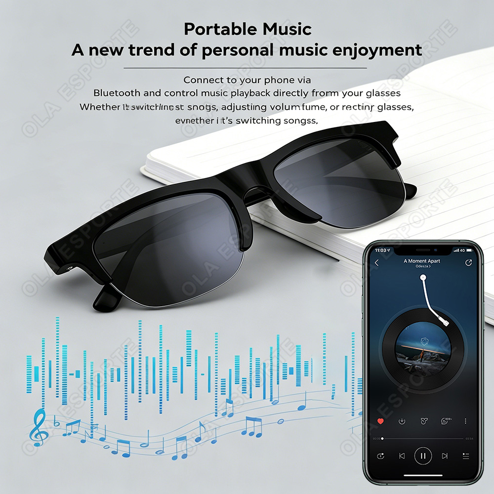 Gafas inteligentes con IA, aud - Audio Hd Music reseña y precio