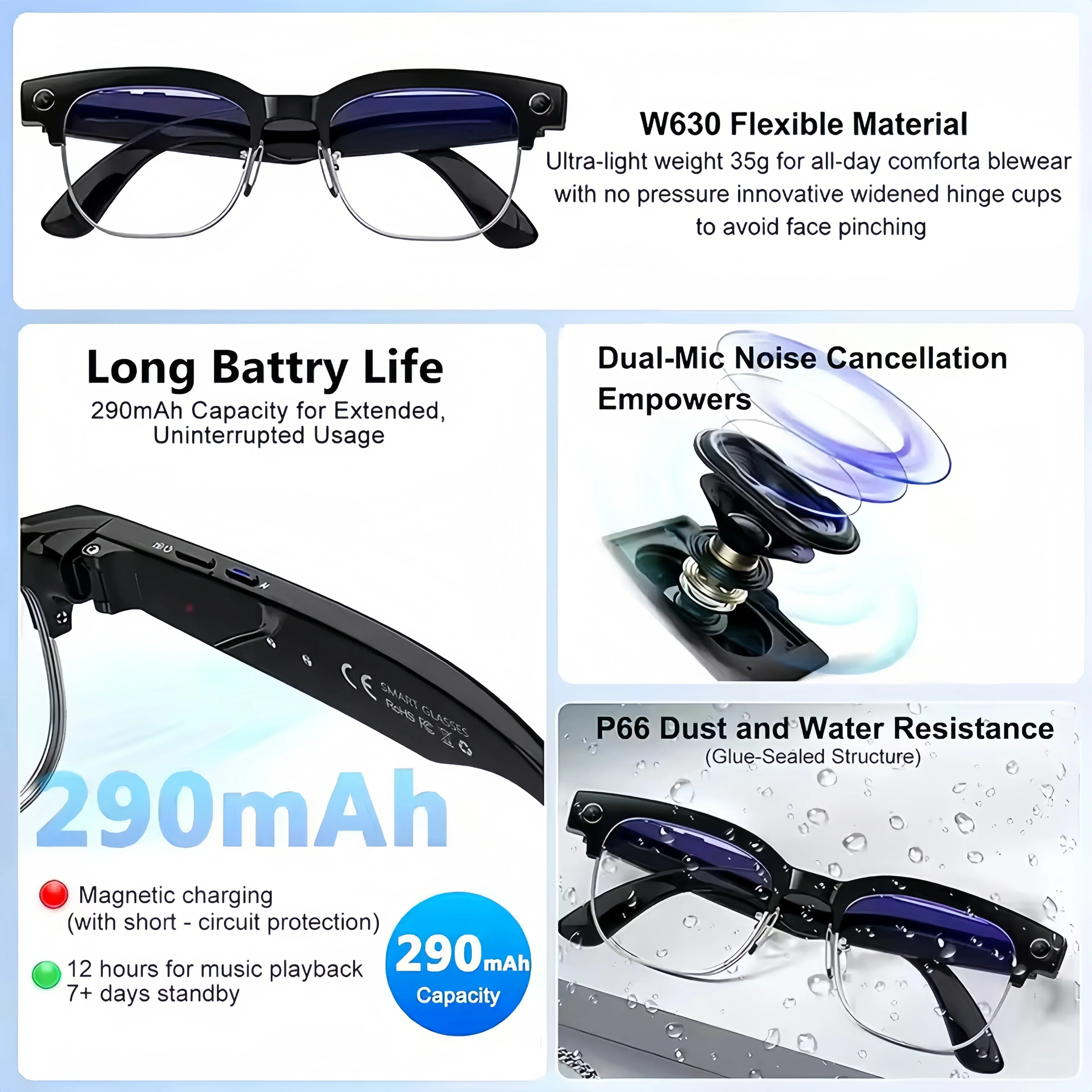 Gafas de Traducción Inteligent - Audio Hd Music reseña y precio