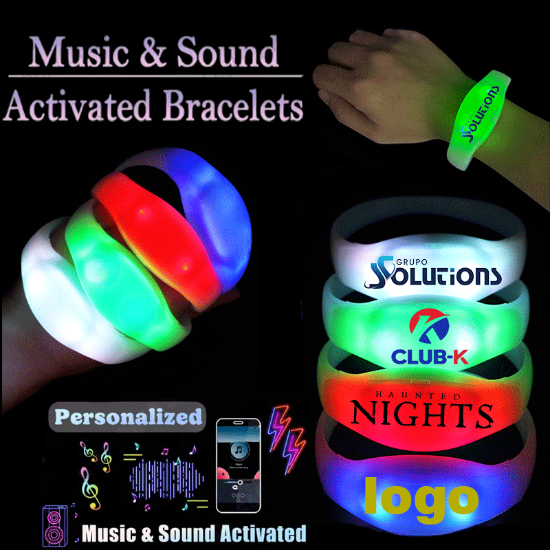 Pulseras iluminadas activadas  - Audio Music Light reseña y precio