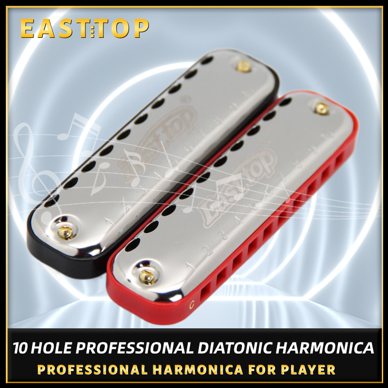 EASTTOP armónica de Blues, lla - Harmonica 10 Hole reseña y precio