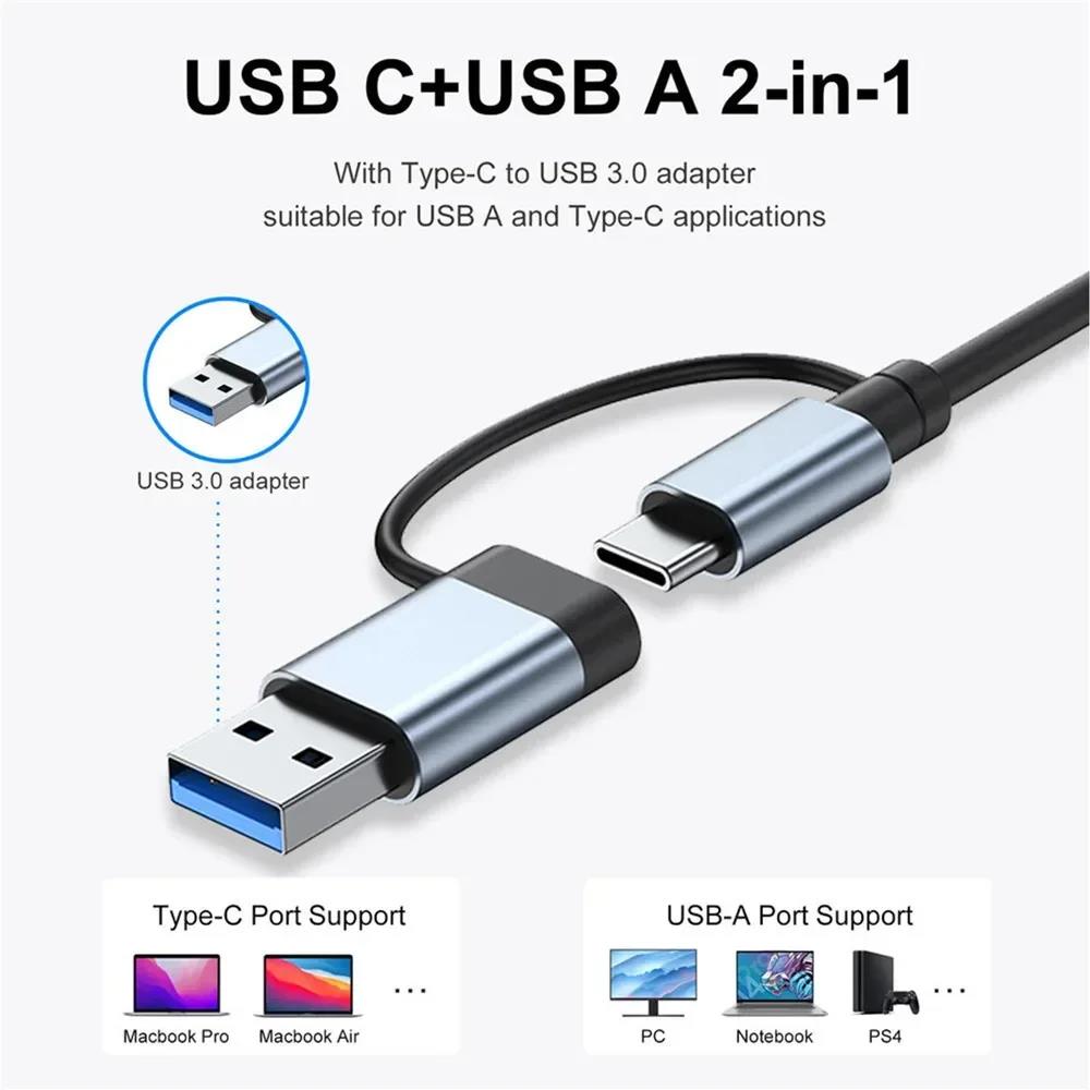 Hub USB tipo C, divisor USB 8  - Audio Music Splitter reseña y precio