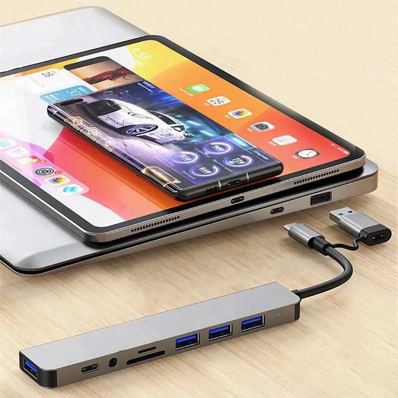 Hub USB tipo C, divisor USB 8  - Audio Music Splitter reseña y precio