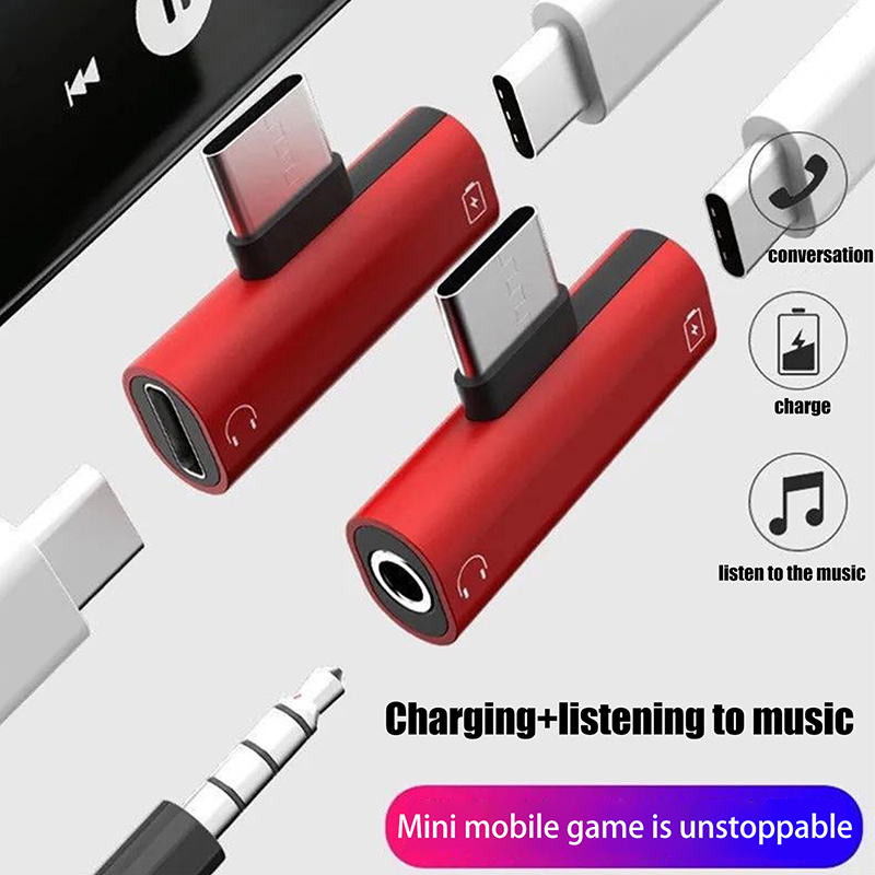 Adaptador metálico USB tipo C  - Audio Music Splitter reseña y precio