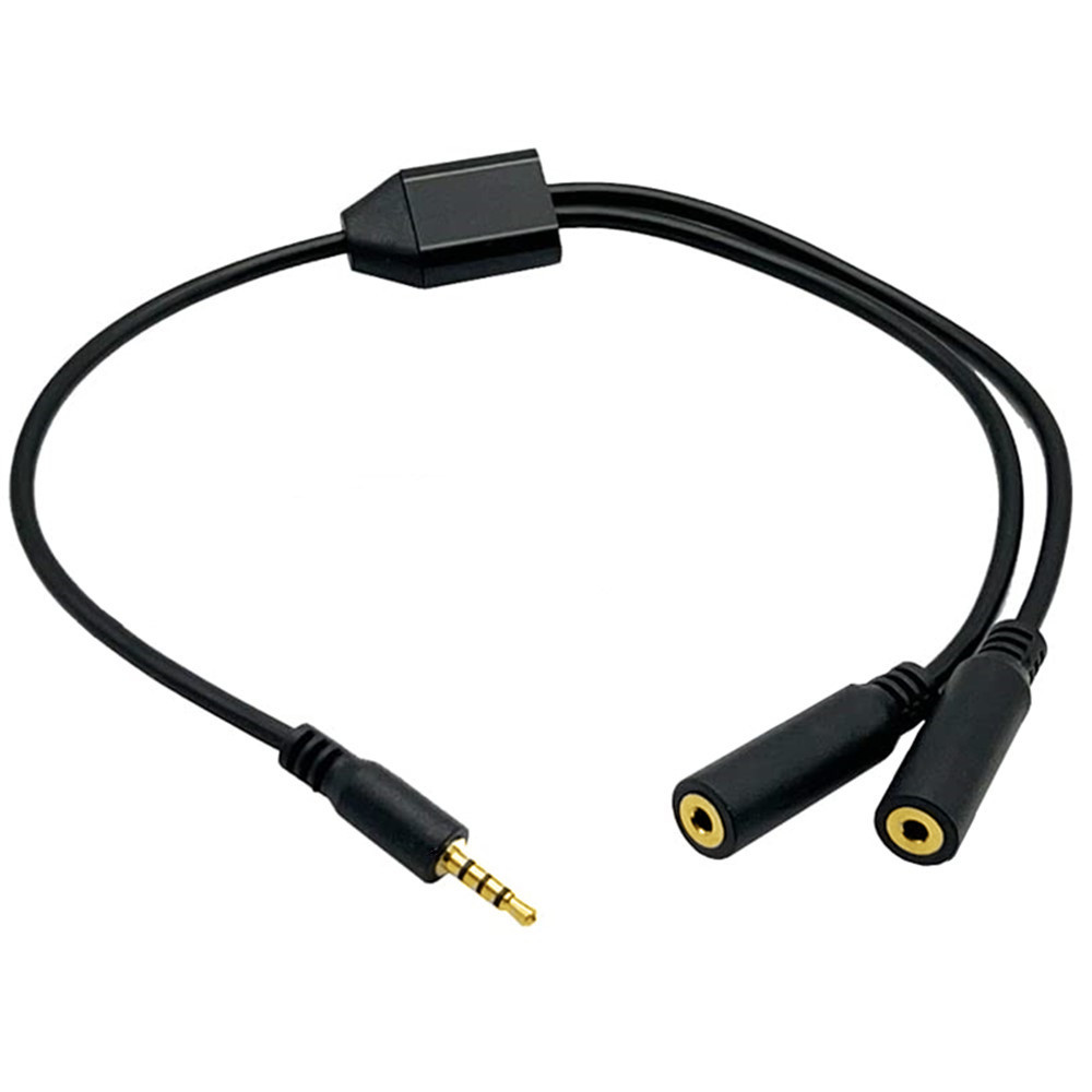 Chapado en oro 4 polos 2,5mm m - Audio Music Splitter reseña y precio