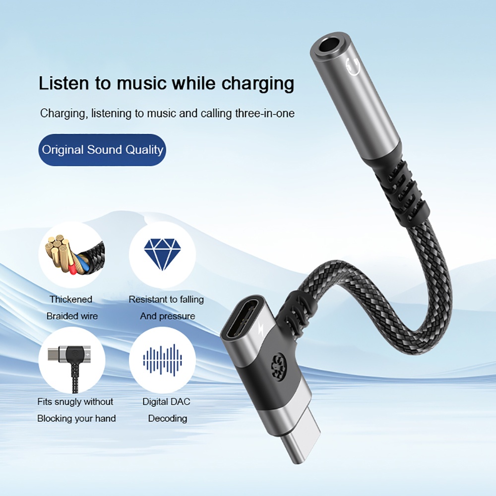 Adaptador divisor USB C OTG 2  - Audio Music Splitter reseña y precio