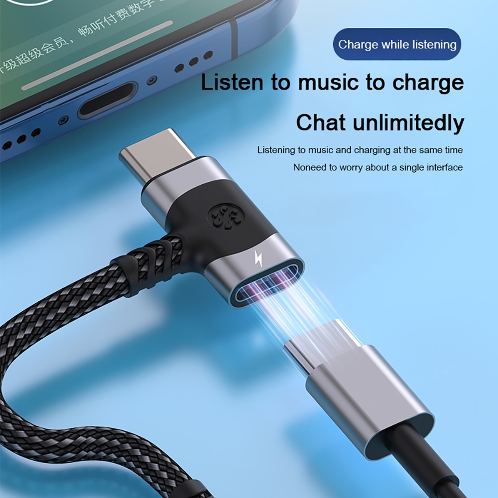 Adaptador divisor USB C OTG 2  - Audio Music Splitter reseña y precio